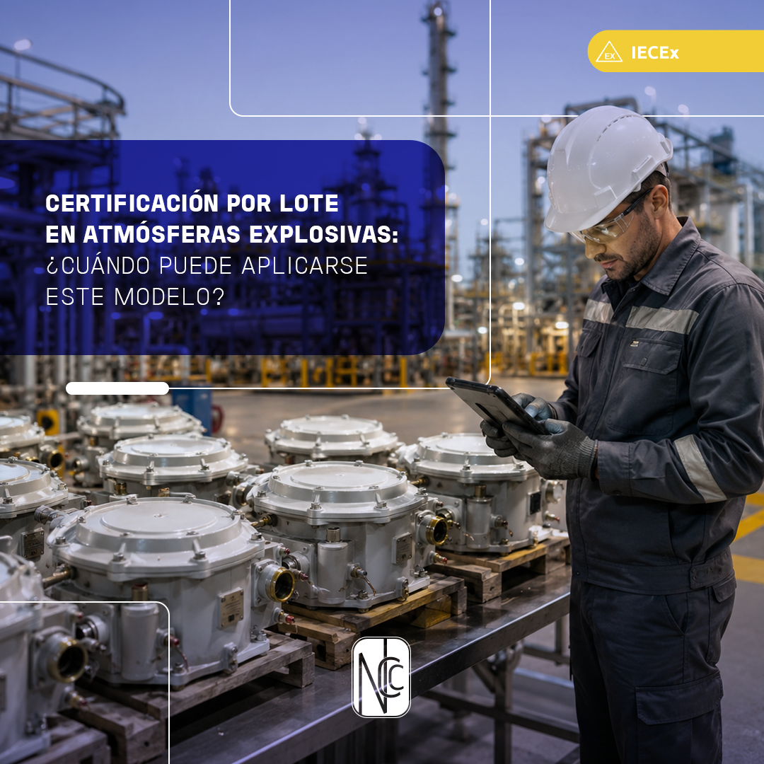 Entienda cómo funciona la certificación por lote en atmósferas explosivas