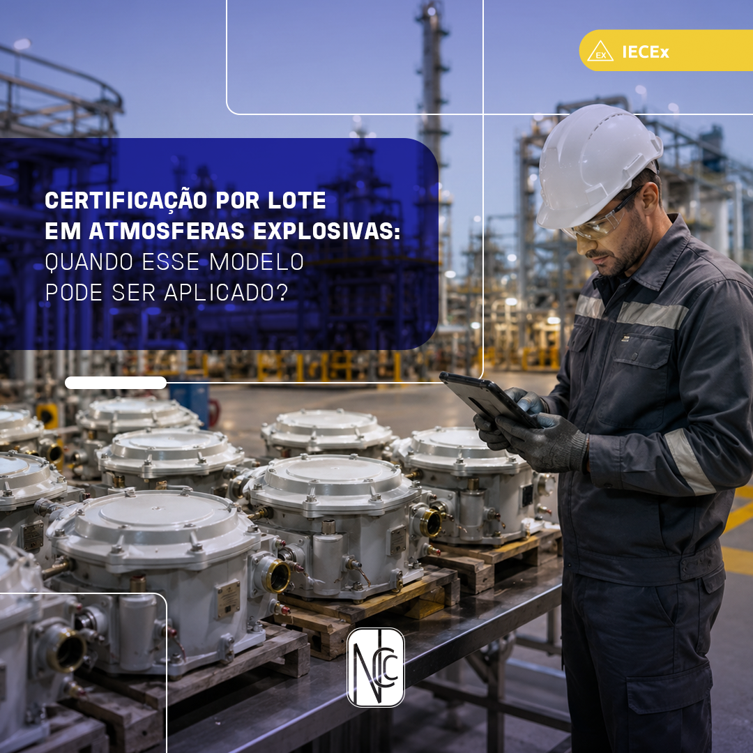 Entenda como funciona a certificação por lote em atmosfera explosiva
